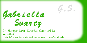 gabriella svartz business card